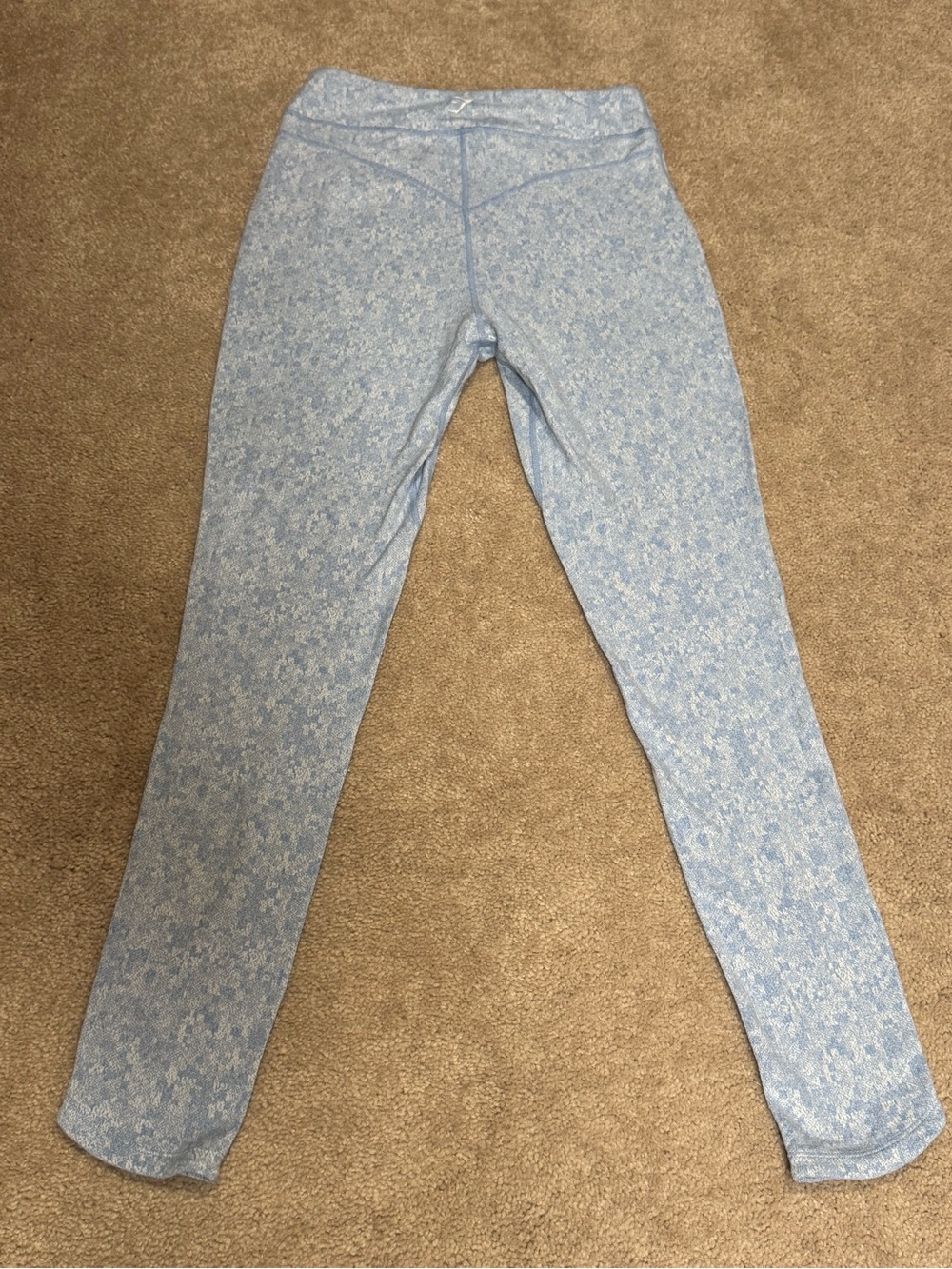 Gymshark Light Blue Speckled Panel Leggings